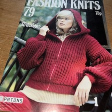 Vintage 1970s Patons Fashion Knits 79 booklet 36 Designs knitting patterns NEW