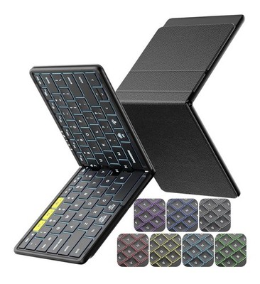 Samsers Full-Size Foldable Wireless Bluetooth Keyboard, KF08X with Backlight