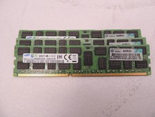 Lot Of 3 Matched Samsung 16GB DDR3 PC3-12800R M393B2G70DB0 ECC REG Server Ram