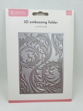 CC2 Crafters Companion Carved Wood 3D Embossing Folder New