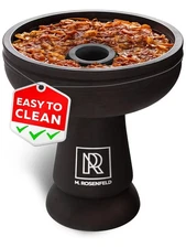 Black Silicone Hookah Bowl Set – Premium Shisha Head, Easy Clean, Heat Control