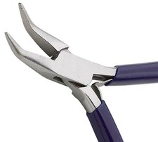 Chain Bent Nose Jewelry Maker's Pliers 4 1/2 Inches Long 1 Pair