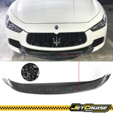 Fits 14-17 Maserati Ghibli Sedan Forged Carbon Fiber Front Bumper Lip Splitter