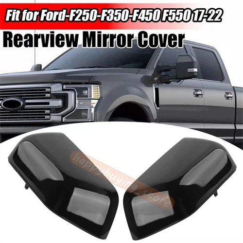 Mirror Cover Tow Cap Black For 2017 2018 19-2024 Ford F150 F250 F350 Super Duty