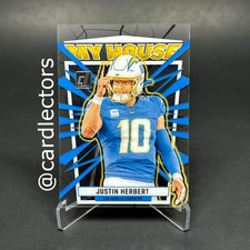 2023 Panini Clearly Donruss JUSTIN HERBERT My House #9 Los Angeles CHARGERS