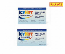 2 -Pack Icy Hot Original Cream Pain Relief 1.25 oz Exp: 01/2027 
