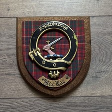 Scottish Clan Crest Badge Wooden Wall Plaque Macrae