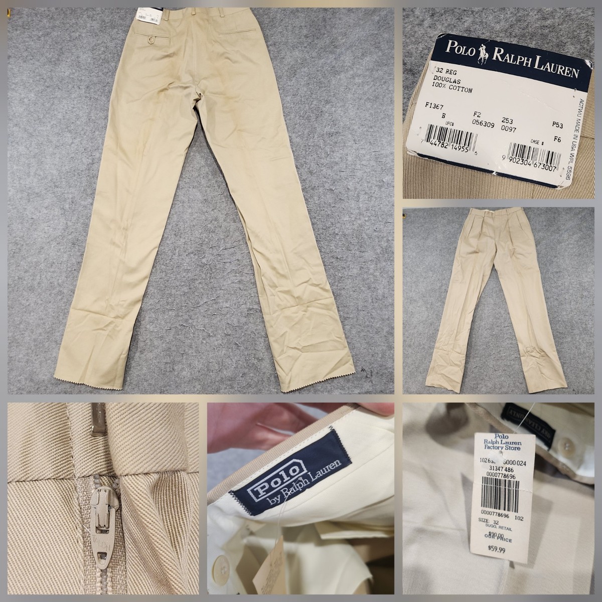 VTG 80s? Polo Ralph Lauren PRL Mens 32x36 Douglas Trousers