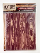 Crafter's Companion "Textures Wood Grain" Embossing Folder 5” x 4”
