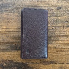 Polo Ralph Lauren 5-ring key case leather embossed logo.