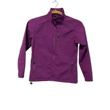 Polar Edge Womens Fleece Lined Softshell Jacket Fuschia Full Zip Size Medim