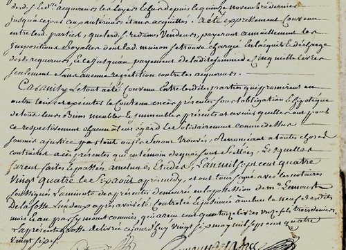 1784 Melun vente d'une propriété rue neuve famille BUREAU PRIVÉ à FOUCHE GRAMAIN - Photo 4 sur 5