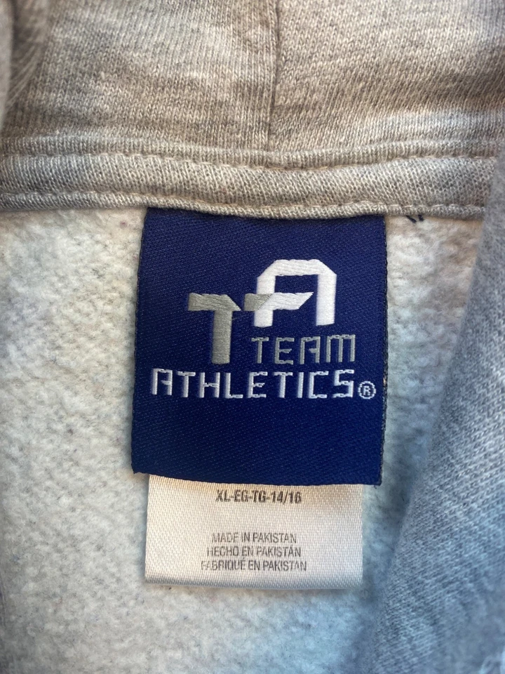 LSU Tigers Hoodie Boys XL Gray Fleece AOP Team Athletics Pullover Sweatshirt Y2K - Image 3 of 4