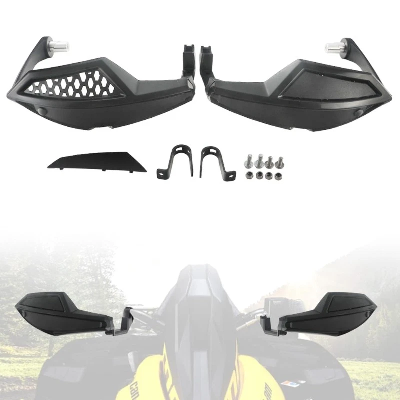 ATV Hand Guard for Can Am Wind Deflector Handlebar Guard Protectors Kit - Image 2 of 4