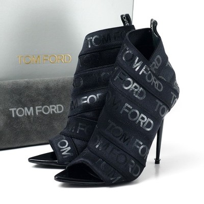 TOM FORD Sandals Size 37 Open-toe bootie shoes Made in Italy Branded clothin...