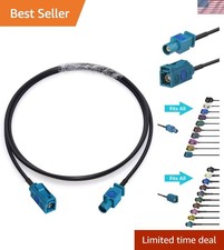 1m Fakra Z Female to Male Extension Cable for Reliable Vehicle Audio Connection