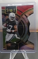 2023 Panini Select - Premier Level Davante Adams #182 Black & Red Prizm Die-Cut