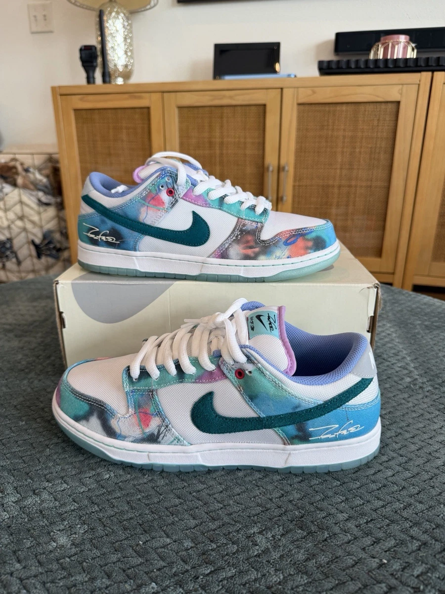 Nike Futura Laboratories x Dunk SB Low Bleached Aqua | eBay