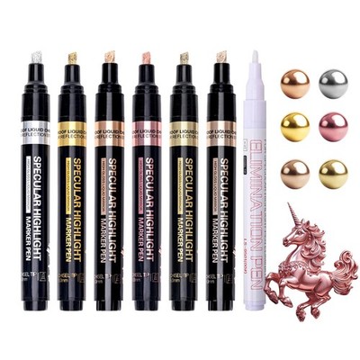 Rose Gold, Bronze Star Mirror Silver, Mocha Champagne Color-Eliminating Pen 