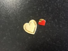 Variety Club Heart Pin Badge & Small Red Heart Pin Badge