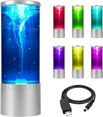 Tornado-Lampe und Nachtlicht   faszinierende Bewegung sanftes Leuchten... 