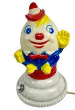 Humpty Dumpty Lamp Night Light Nursery Decor Child Corded Table Top Works 7  Vtg