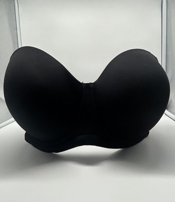 WACOAL Strapless Bra 36 H Underwired Black