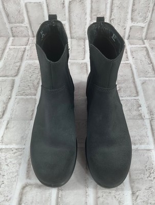 ECCO Boots Womens Sz 39 EU 8.5 US Gray Suede Leather Ankle Touch 15