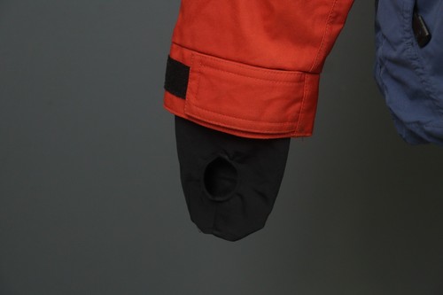 Giacca impermeabile Mammut Snow Sports blu arancione finto collo zip intera taglia M - Foto 4 di 18