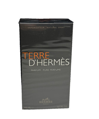 Terre D'Hermes Parfum Pure Perfume 6.7 oz 200 ml NIB *(Vintage)