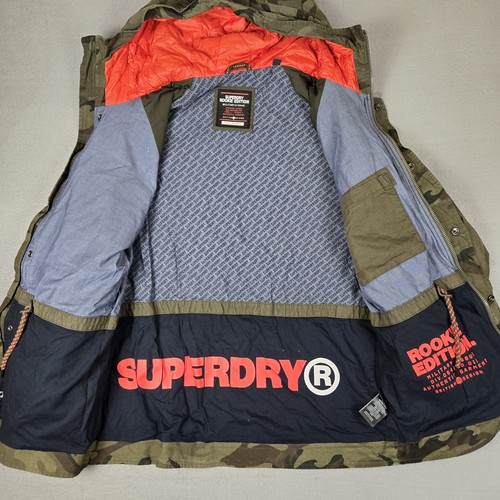 Superdry Jacket Mens XL Rookie Edition Military Issue Camo Cargo Pocket M65 - Picture 3 of 14