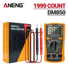 LCD Digital Multimeter Voltmeter Ammeter Ohmmeter Volt AC DC Tester Leads Meter