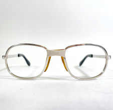 Vintage Kimberly Eyeglasses Frames Silver Gold Plated Pilot Wrap 44-18-130
