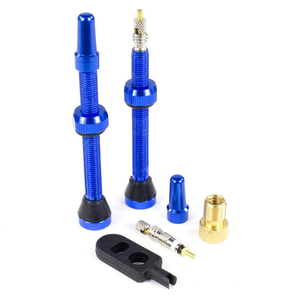 Serfas Tubeless Presta Valves 60mm Blue