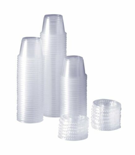 Smoothie Milkshake Cups Lids 10oz 12oz 15oz Clear Plastic Domed Disposable