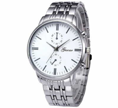 Herren Armbanduhr Silberfarbene Uhr Bergmann Damen Herren