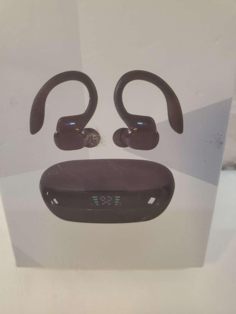 Bluetooth Earhook Headphones Wireless Earbuds -W Charging Case