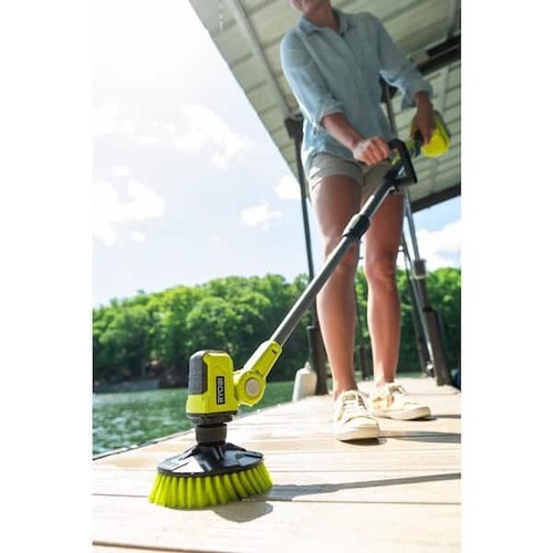 RYOBI ONE+ 18V Cordless Telescoping Power Scrubber (Tool Only) 49.5 in MEDIUM 33287178704 | eBay