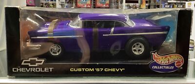 HOTWHEELS 57’ CHEVY 1:18 1 18 Hot Wheels 1957 Chevy Custom Blue # for sale online | eBay