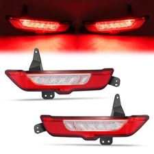 Rear Left Right LED Bumper Lights For Lincoln MKC 2015-2019 Marker Lamp Red