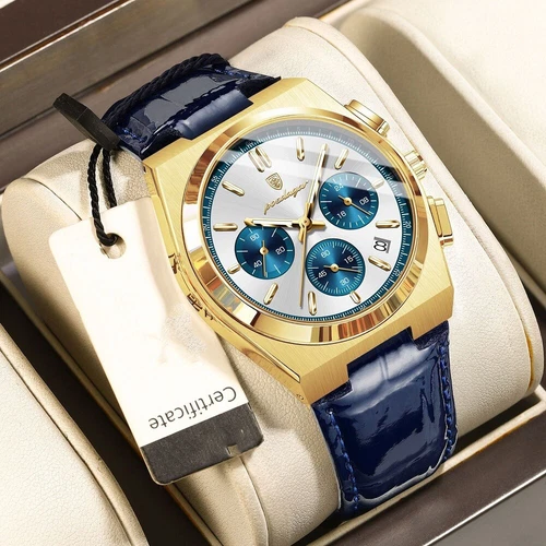 Luxus Herrenuhr Wasserdicht Leuchtend Chronograph Datum Quarz Herrenuhren Geschenk - Bild 11 von 32