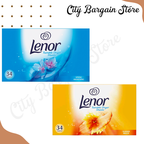 Bulk Lenor Tumble Dryer Sheets Freshener Laundry Summer Breeze & Spring