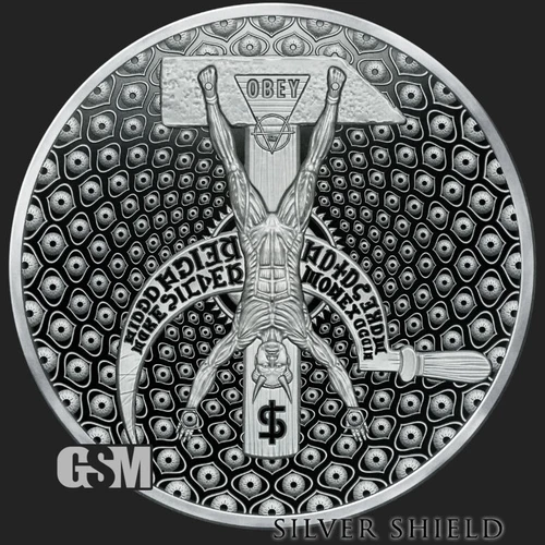 2022 5 OZ Cosmic Mao Proof Silver Shield .999 "Only 360 Minted" Collector Round