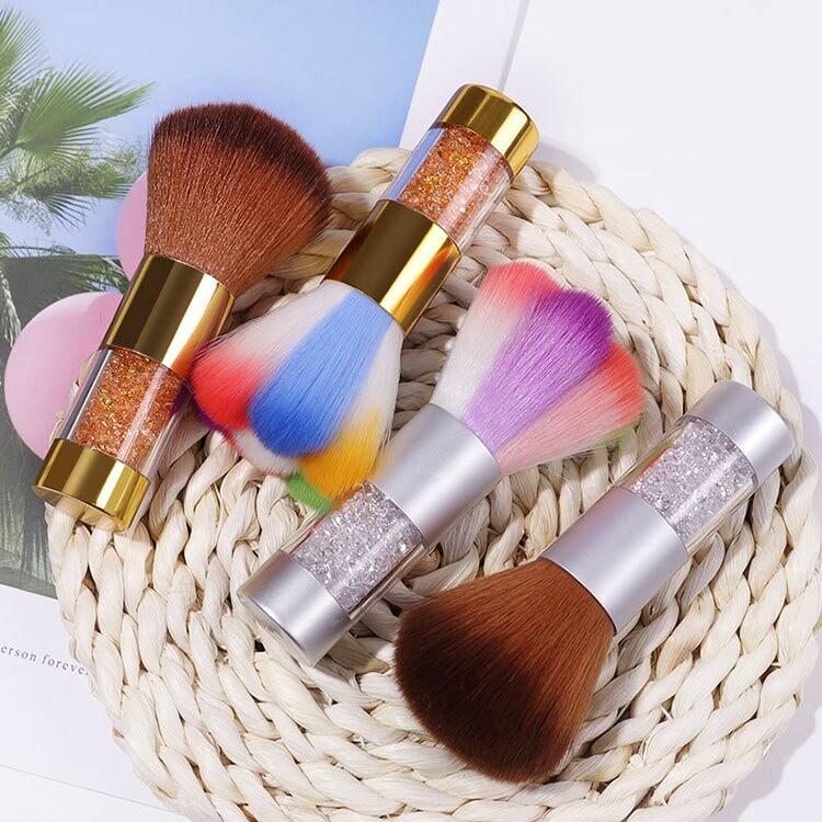 Nail Arts Dust Cleaner Brush Neck Duster Brush Nail Cleaning Brush Tool OH US