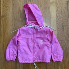 Vintage Weather Tamer Toddler Lined Hood Pink Windbreaker 4T