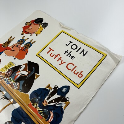 Treten Sie dem Tufty Club bei. Öffentliches Informationsplakat RoSPA Marcia Lane Foster