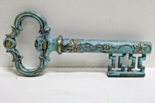 KEY SHAPE NOVELTY STEEL METAL CORK SCREW BOTTLE OPENER LARGE BRASS KEY