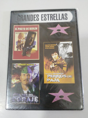 EL PACTO DE BERLIN + PERROS DE PAJA + EL DON DEL CORAJE DVD ESPAÑOL ENGLISH NEW
