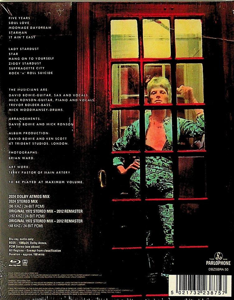 David Bowie -The Rise & Fall Of Ziggy Stardust Blu Ray NEW -2024 (Dolby Atmos)  - Image 2 of 2
