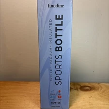 Finedine Triple Insulated Sports Bottle 3 Lids Cold 24 Hours Hot 12 Hours 25oz
